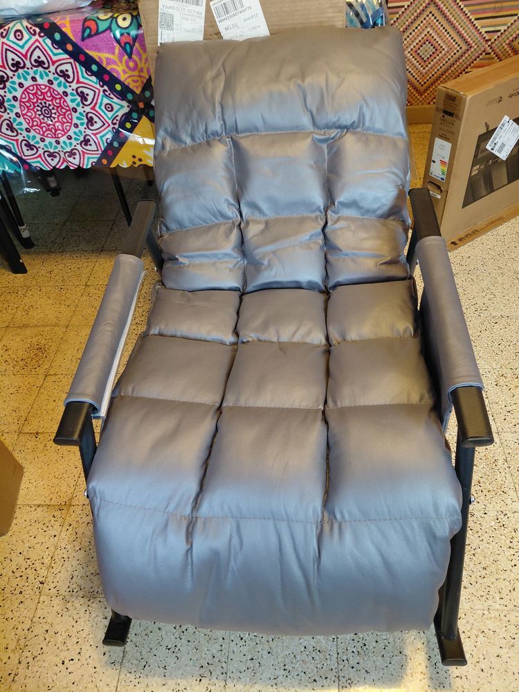 chaise � bascule grise 20 Fresnes-sur-Escaut (59)