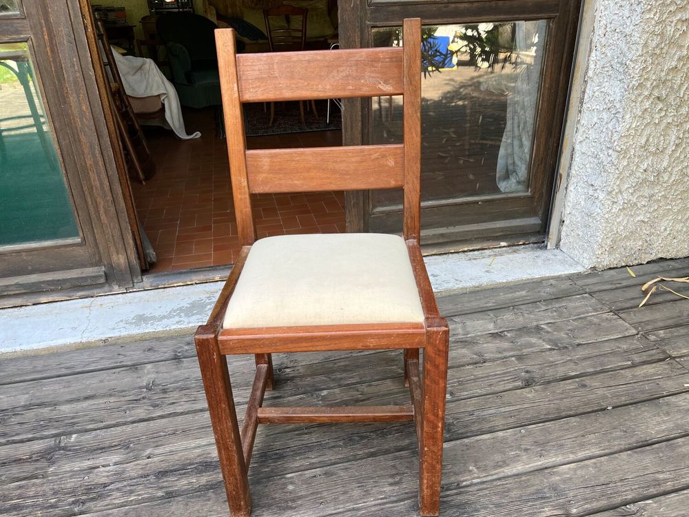 1 chaise bois et tissu 10 Charbonni�res-les-Bains (69)