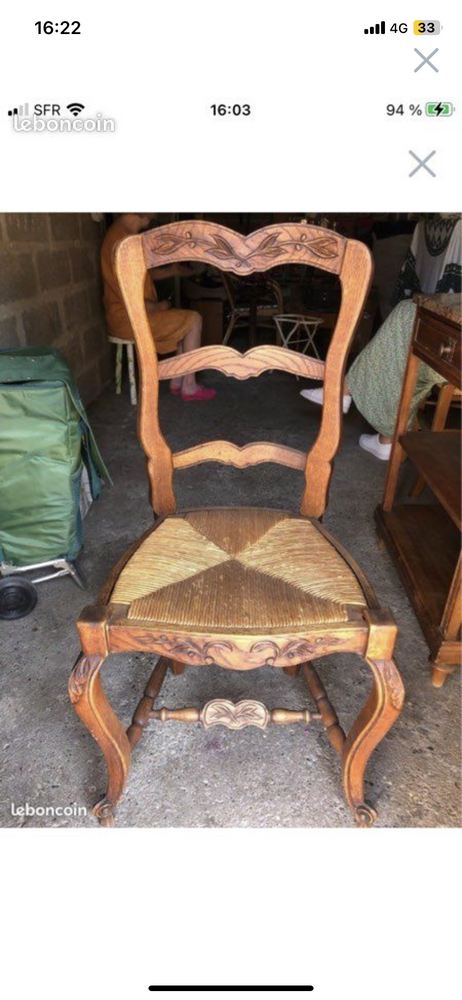 Chaise en ch�ne massif 20 Amiens (80)