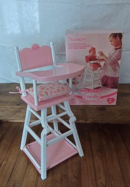 chaise haute poupee corolle