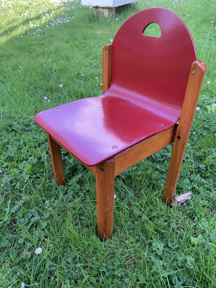 Chaise enfant en bois 15 Bi�vres (91)