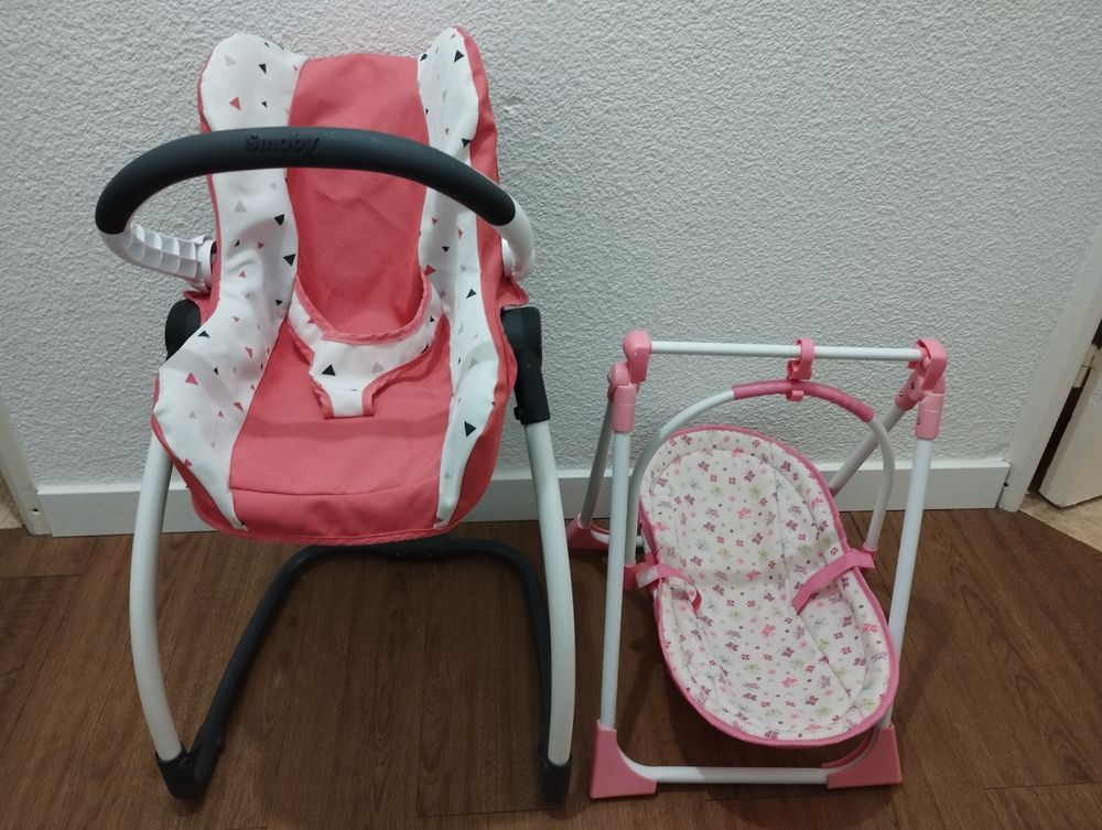 Lot chaise haute Smoby et balancelle 10 Mireval (34)