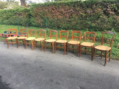 Chaise paill�e rustique / table de ferme /auberge (G) 10 Castres (81)