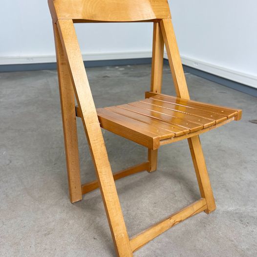 Chaise pliante en Bois Aldo Jacober  LIVRAISON POSSIBLE 85 Lorient (56)