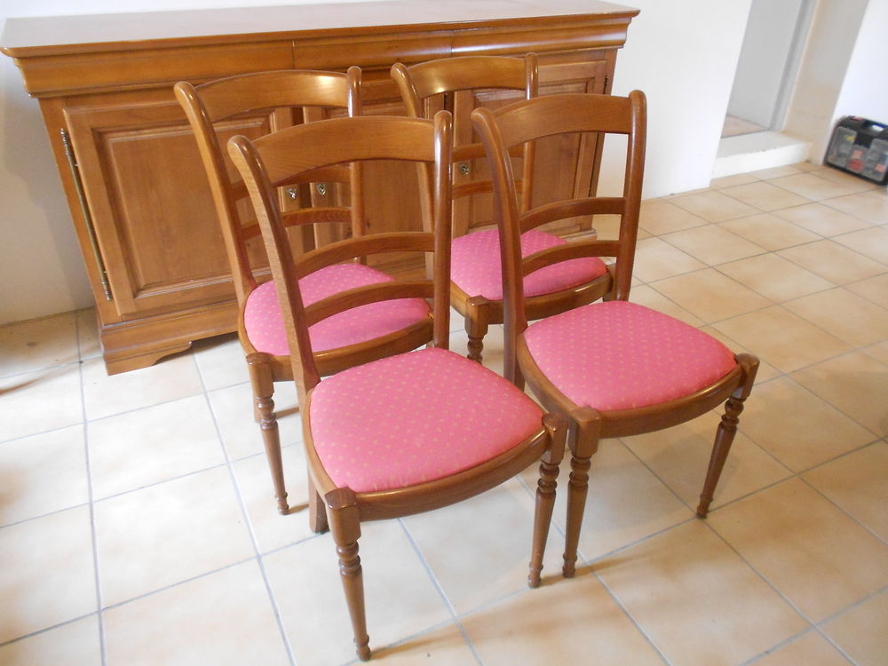 Chaise de salle a manger en bois verni 20 Bernay-Saint-Martin (17)