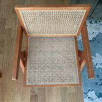 Chaise de salle �  manger en bois et rotin avec accoudoirs Chiara Arms 400 Courbevoie (92)