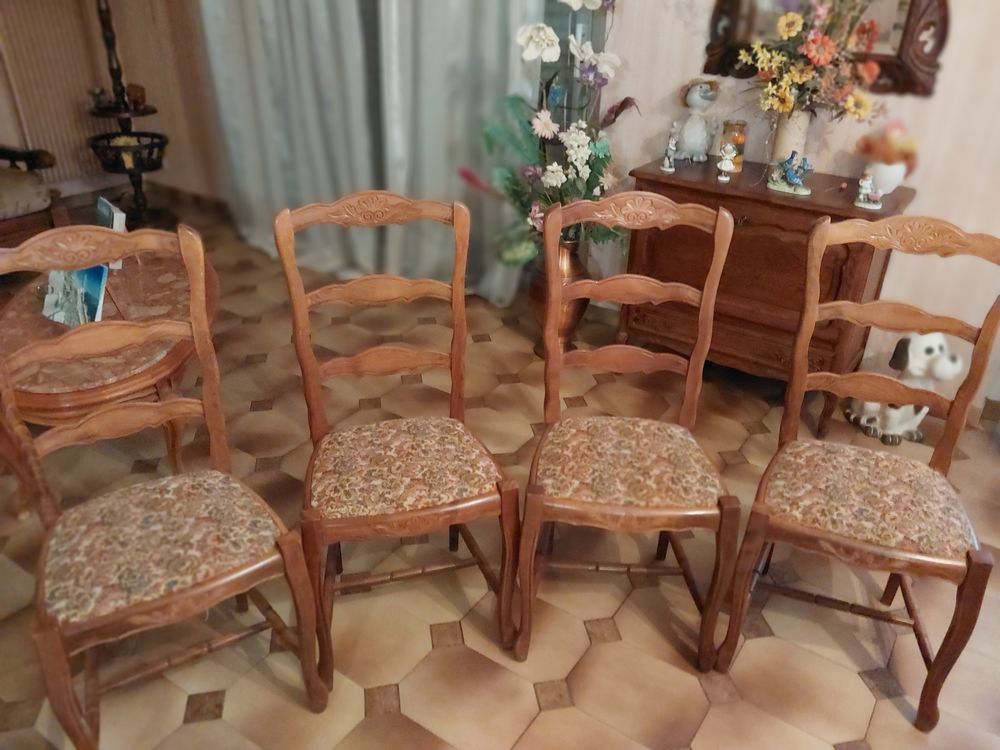 CHAISE DE SALON EN BOIS ET TISSU 10 Colmar (68)