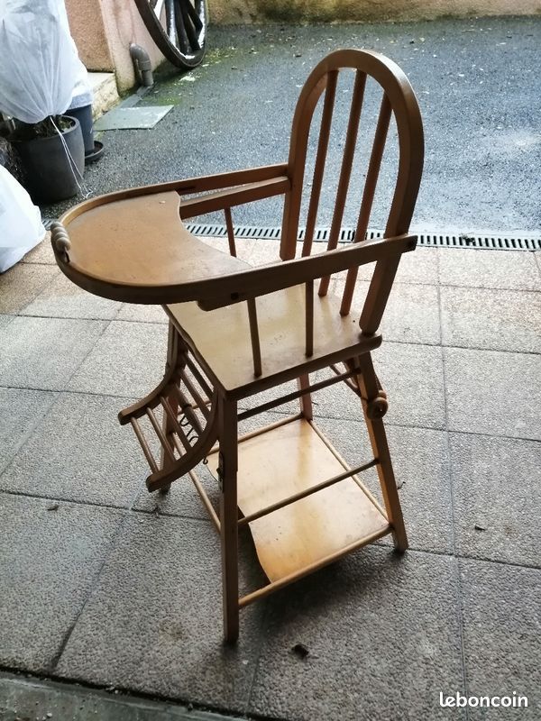 Chaise de table vintage bois 15 La Grandville (08)