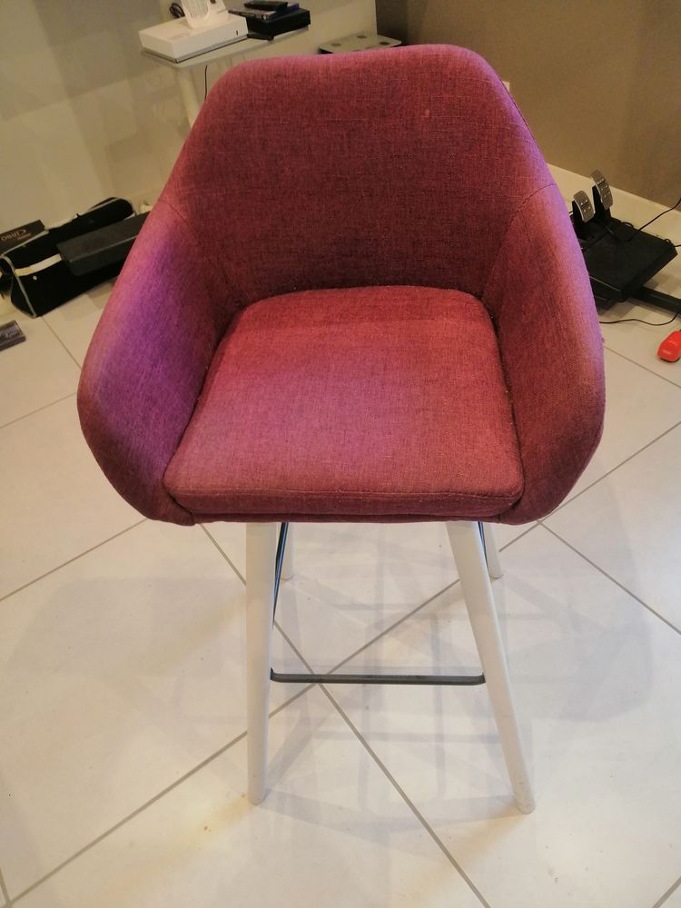 Chaise de bar en tissu Violet - Ad�laide 60 Montargis (45)