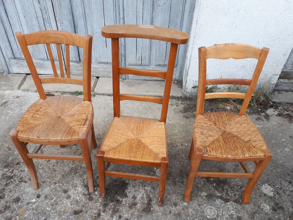 Lot chaises assise paille 390 Saint-Brieuc (22)