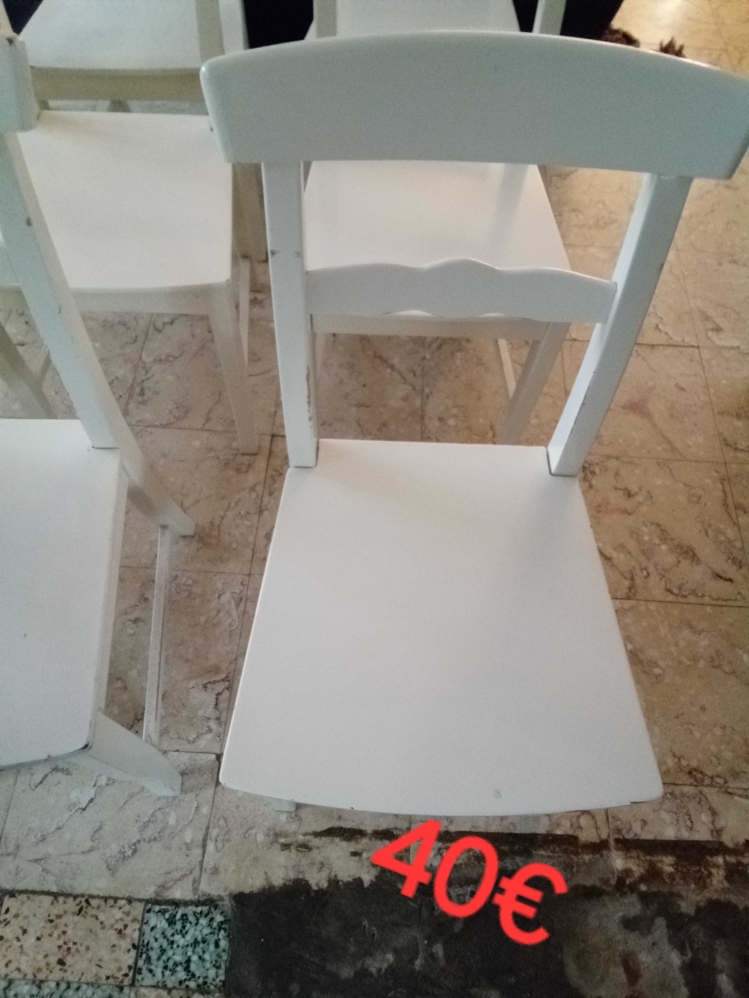 9 chaises blanche  en bois ikea 40 Blessy (62)