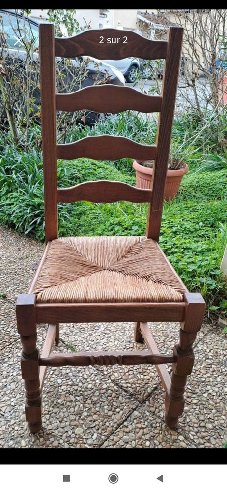 6 chaises bois massif 60 Meyzieu (69)