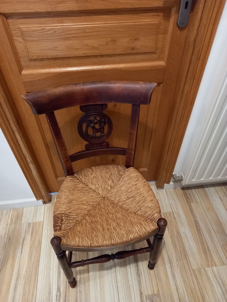 Chaises bois paille 50 Verton (62)