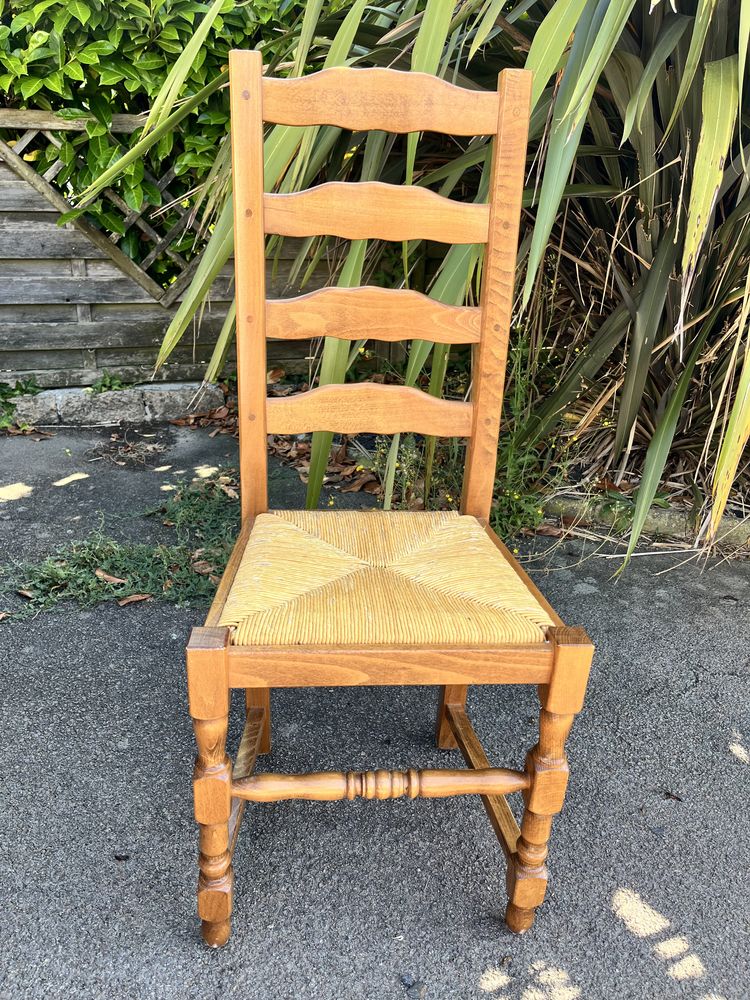 6 CHAISES BOIS ET PAILLE 250 Saint-Nazaire (44)
