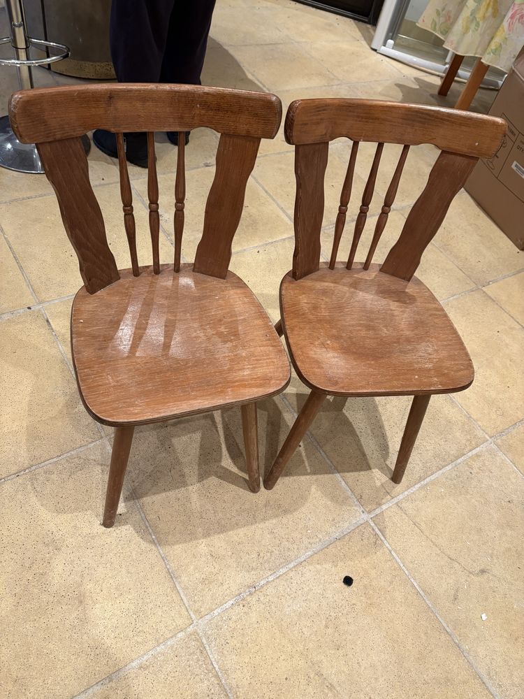 2 Chaises en bois 20 Saussay (28)