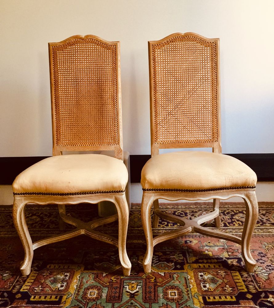  2 ou 4  Chaises cann�es Ch�ne c�rus� � entretoise 130 Lille (59)