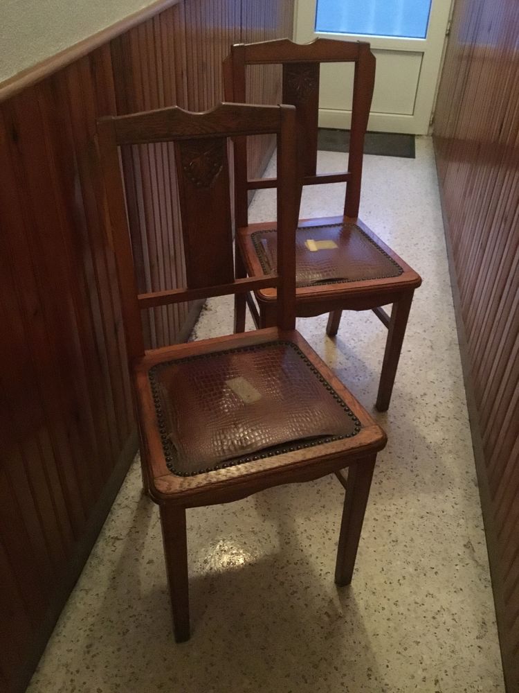 Chaises ch�ne  �Art D�co�  30 Reims (51)