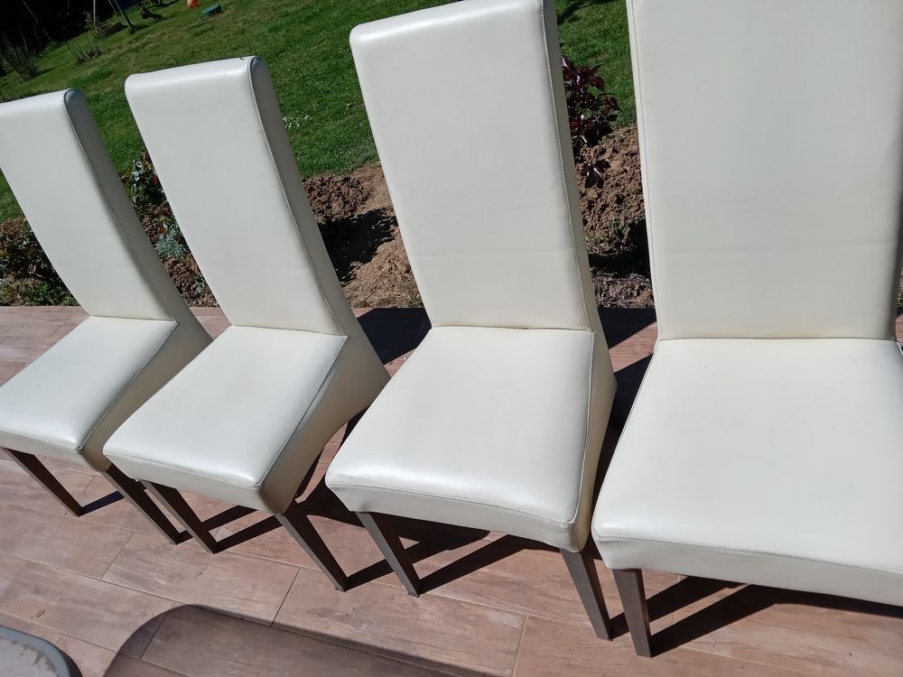 4 chaises en cuir 50 Saint-Martin-de-Jussac (87)