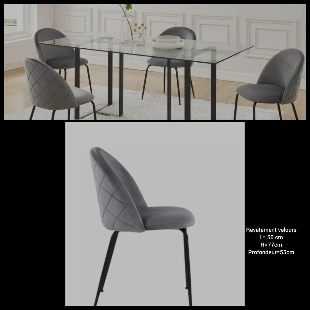 Lot de 2 chaises design 90 Deuil-la-Barre (95)