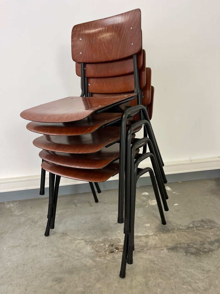 Lot de 5 chaises d'�cole Marko Pays-Bas ann�es 70 450 Lorient (56)