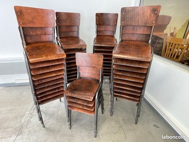  Chaises �cole vintage LIVRAISON POSSIBLE 70 Lorient (56)