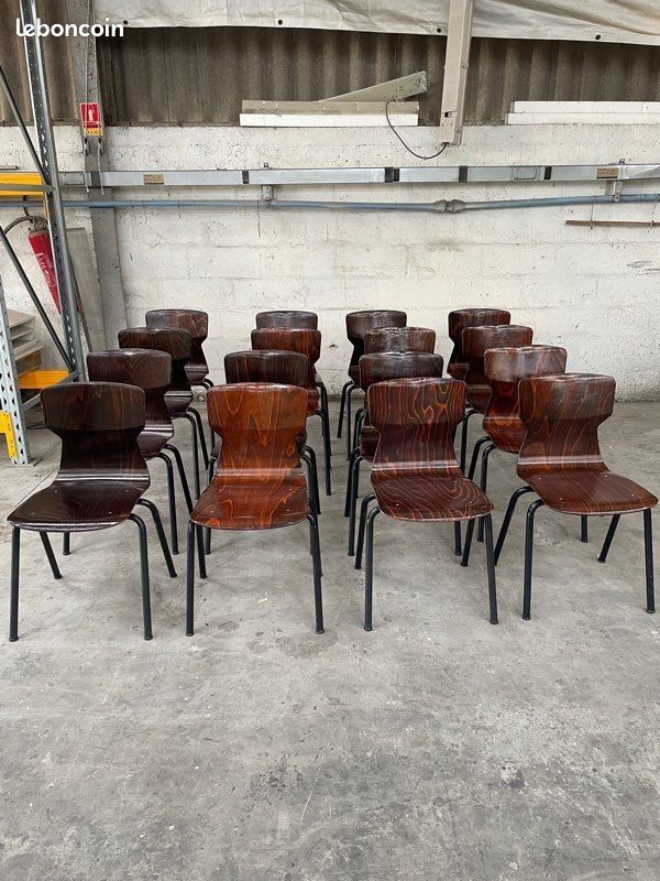 Chaises Eromes bois fonc�, pieds gris LIVRAISON POSSIBLE 120 Lorient (56)