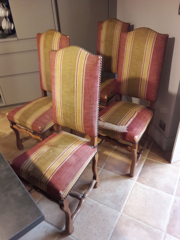 4 CHAISES et 2 FAUTEUILS  OS DE MOUTON  180 Sainte-F�r�ole (19)