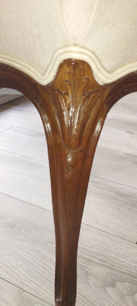 Chaises/ fauteuils style Louis XV  XVIII �me blanc cass� 600 Nimes (30)