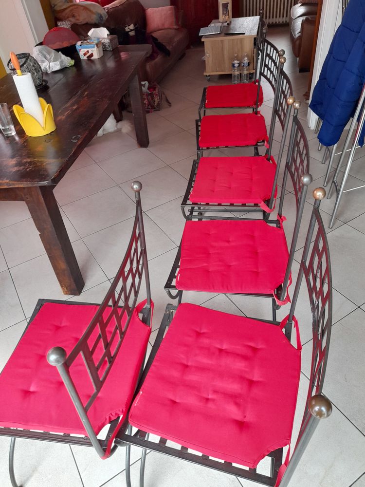Lot de 6 chaises en fer forg� - faire une offre 1 Malo Les Bains (59)