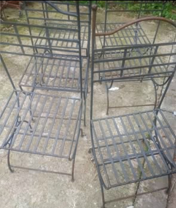 Chaises fer forg� 100 Poussan (34)