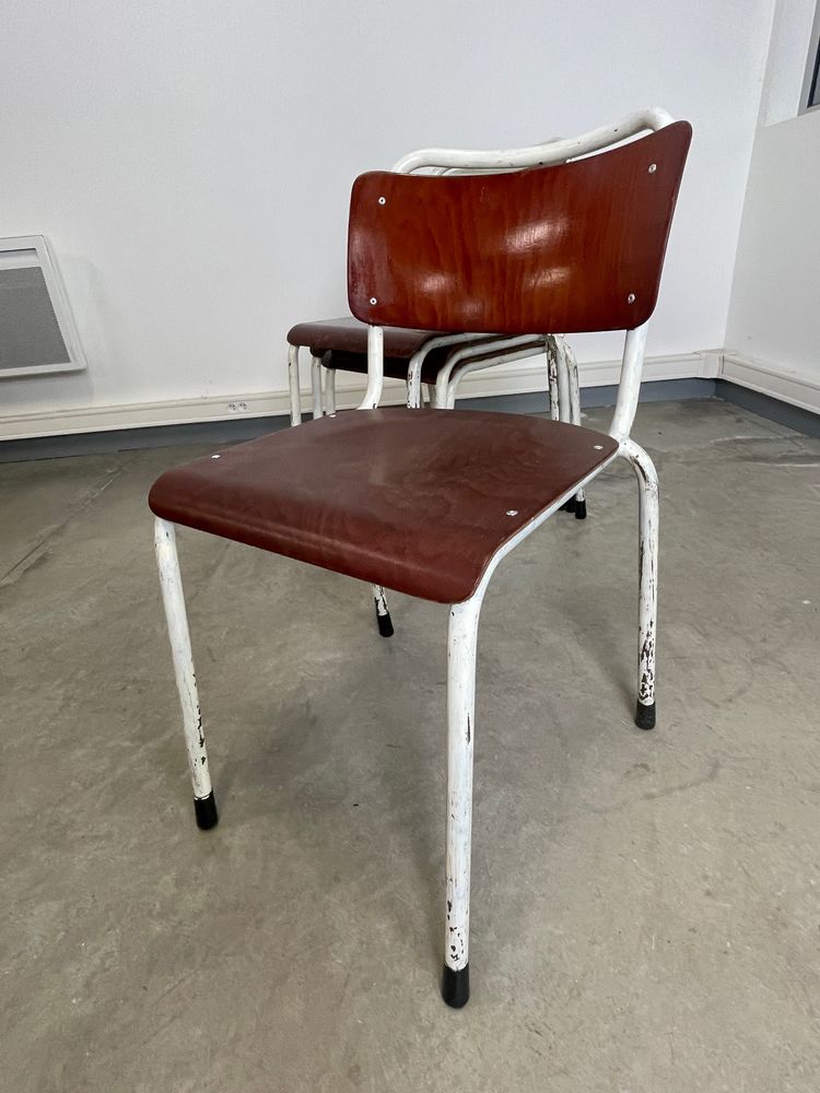 Lot de 4 chaises gispen acajou pays-bas ann�es 70 480 Lorient (56)