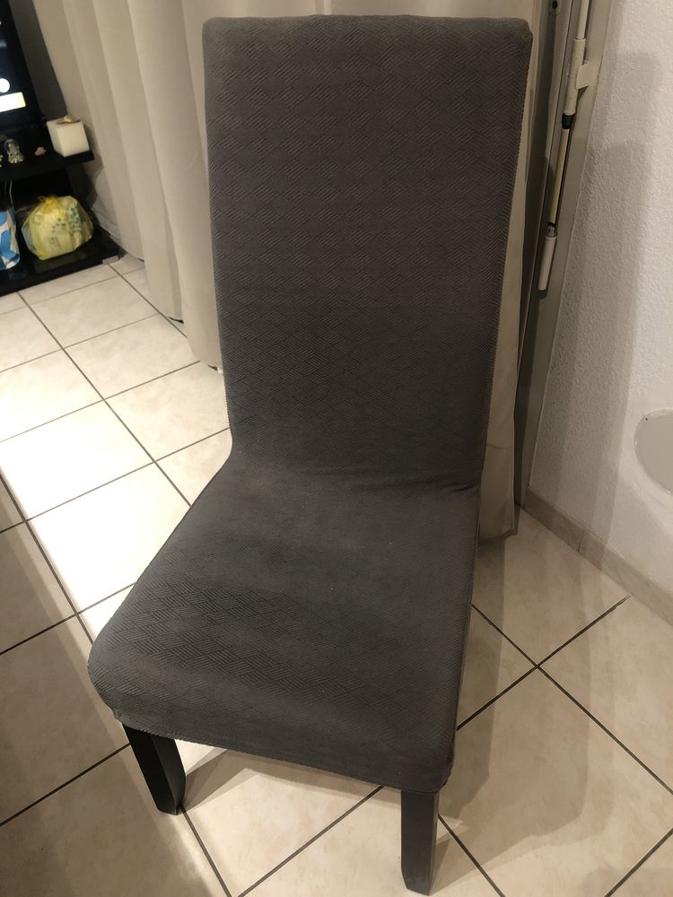 4 chaises haut dossier salle � manger 25 Lattes (34)