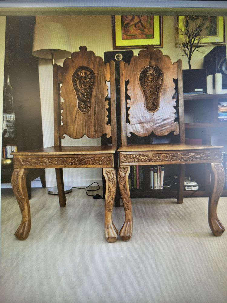 Chaises indiennes noyer Radjasthan 230 Croissy-sur-Seine (78)