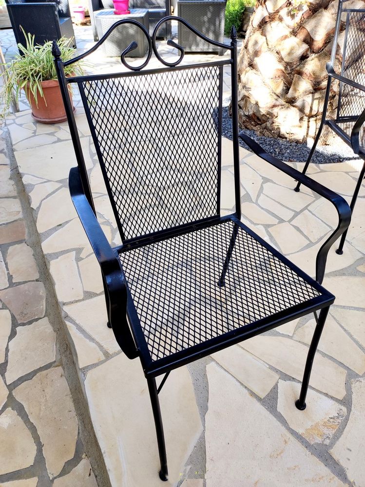6 chaises de jardins en fer forg� 60 Villelongue-dels-Monts (66)