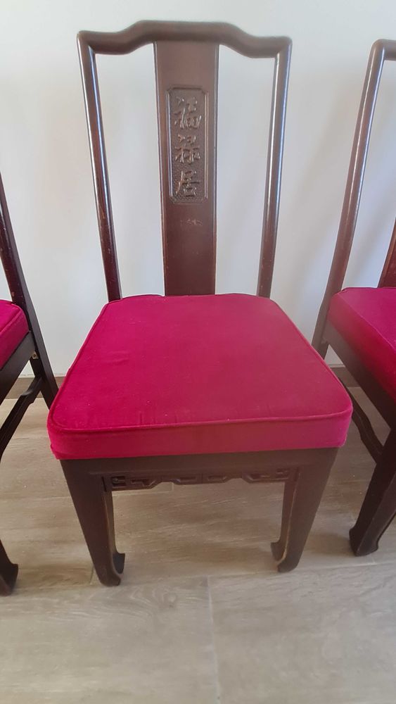 4 chaises motif chinois 60 Chatou (78)
