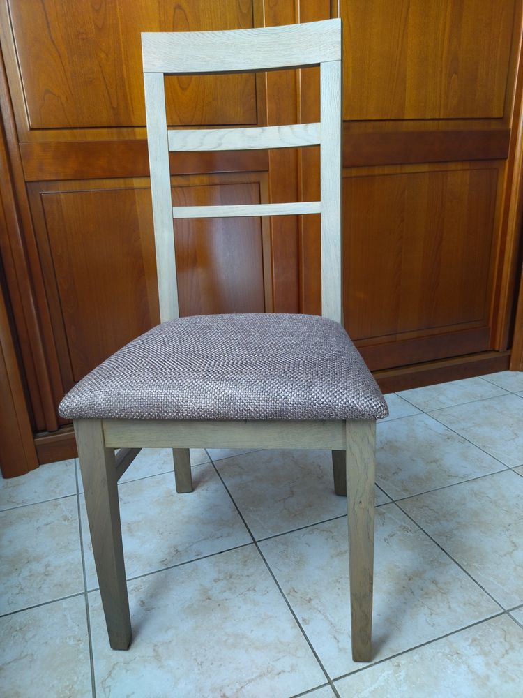 6 chaises neuves ch�ne et tissu MrMeuble 600 Carqueiranne (83)