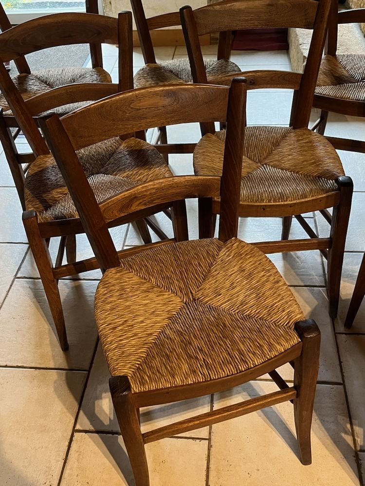 8 chaises en paille tr�s bon �tat 20 Montenoison (58)