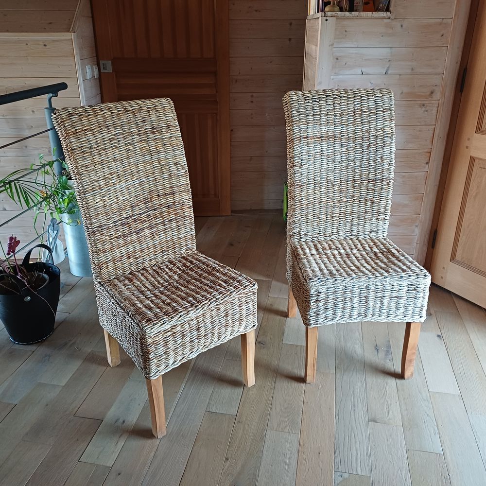 2 chaises paille tress�es ALINEA 70 Le Barp (33)