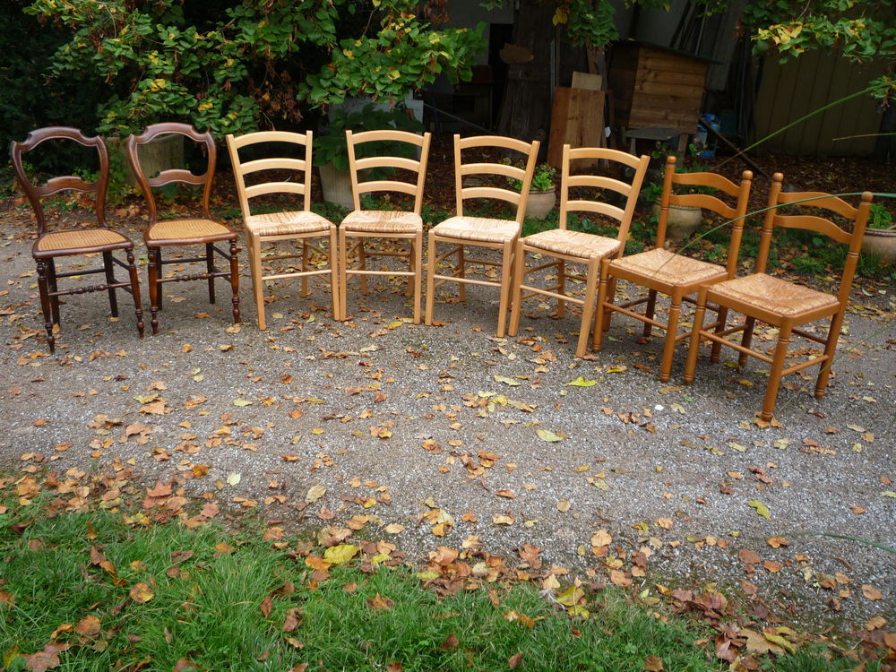 Chaises paill�es,lot de chaise (G) 15 Castres (81)