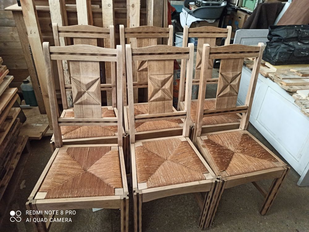 Lot de six chaises paill�es 120 Rennes (35)
