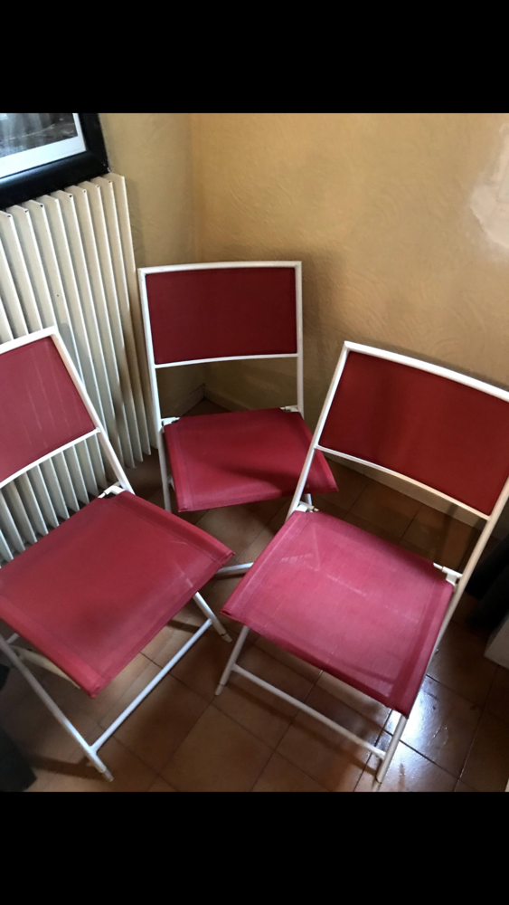 3 chaises pliantes de jardin  0 Vallauris (06)