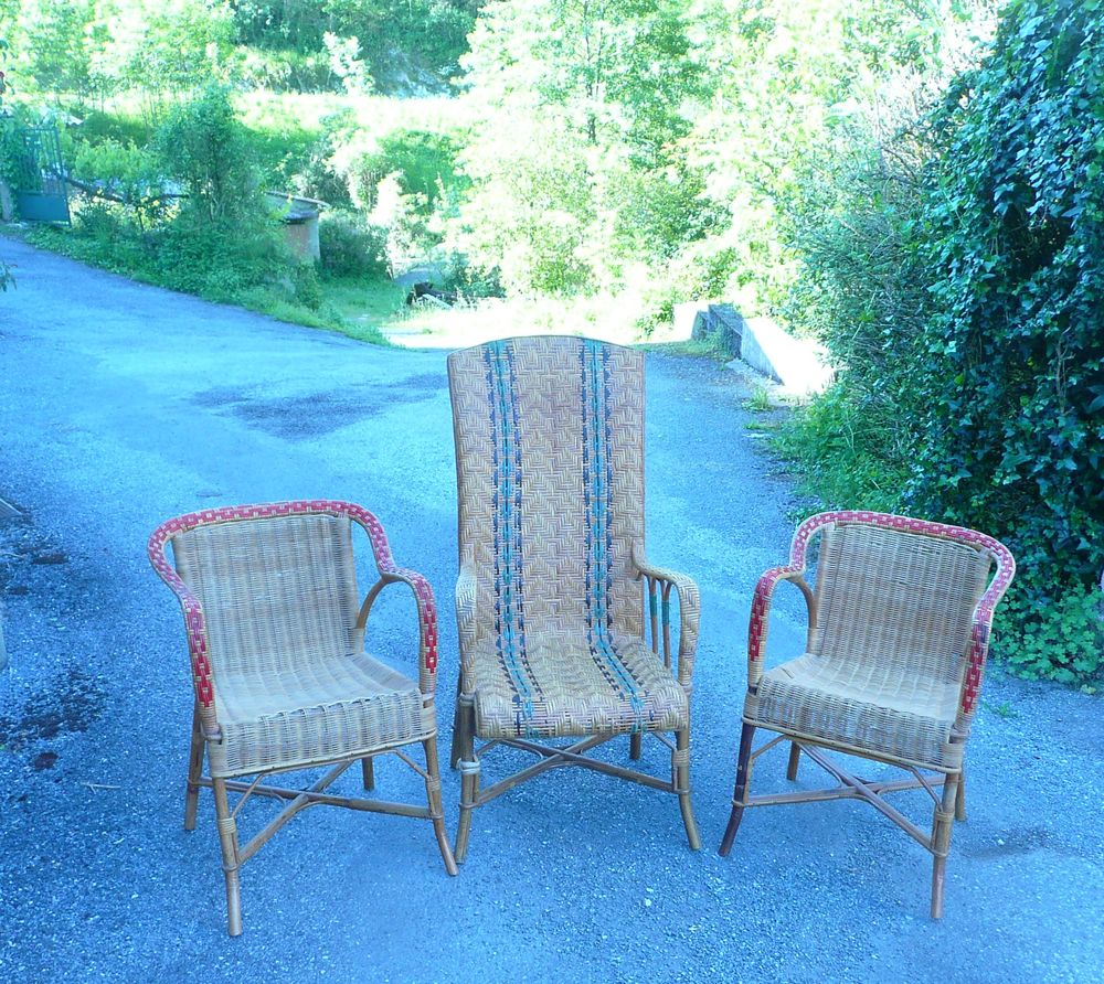 3 chaises rotin 0 Noailhac (81)