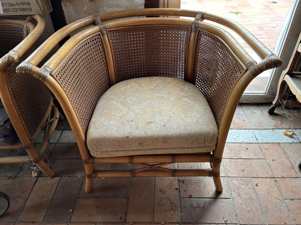 Chaises de salle � manger terrase v�randa bambou et rotin 1000 Fr�ningen (68)