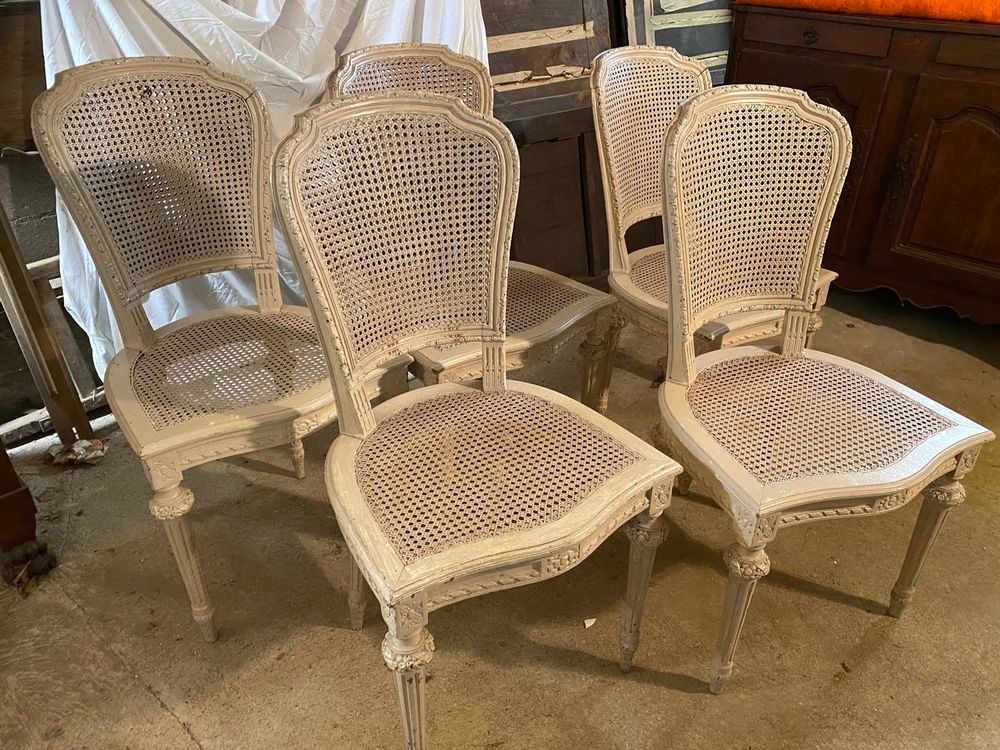 5 Chaises style Louis XVI 40 Maintenon (28)