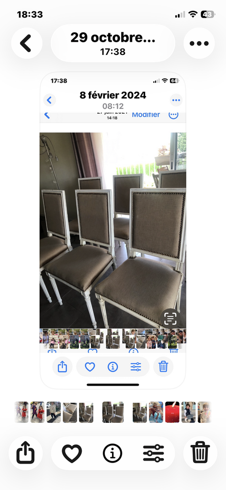 6 chaises style, Louis XVI 180 Antibes (06)