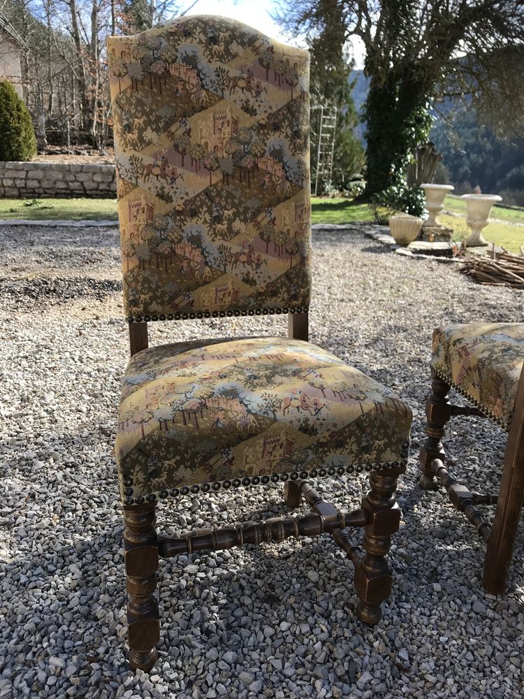  6 Chaises tapiss�es style Louis XIII 500 Balsi�ges (48)