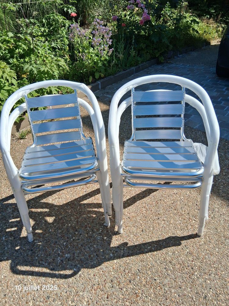 Lot de chaises alu 10 Vire (14)