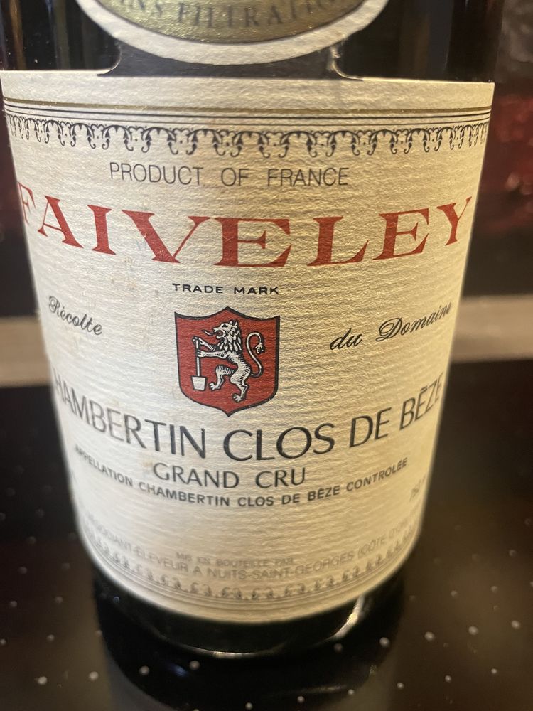 1 Bt CHAMBERTIN Grand Cru Clos de Beze 1993 FAIVELEY 390 Vigneux-sur-Seine (91)