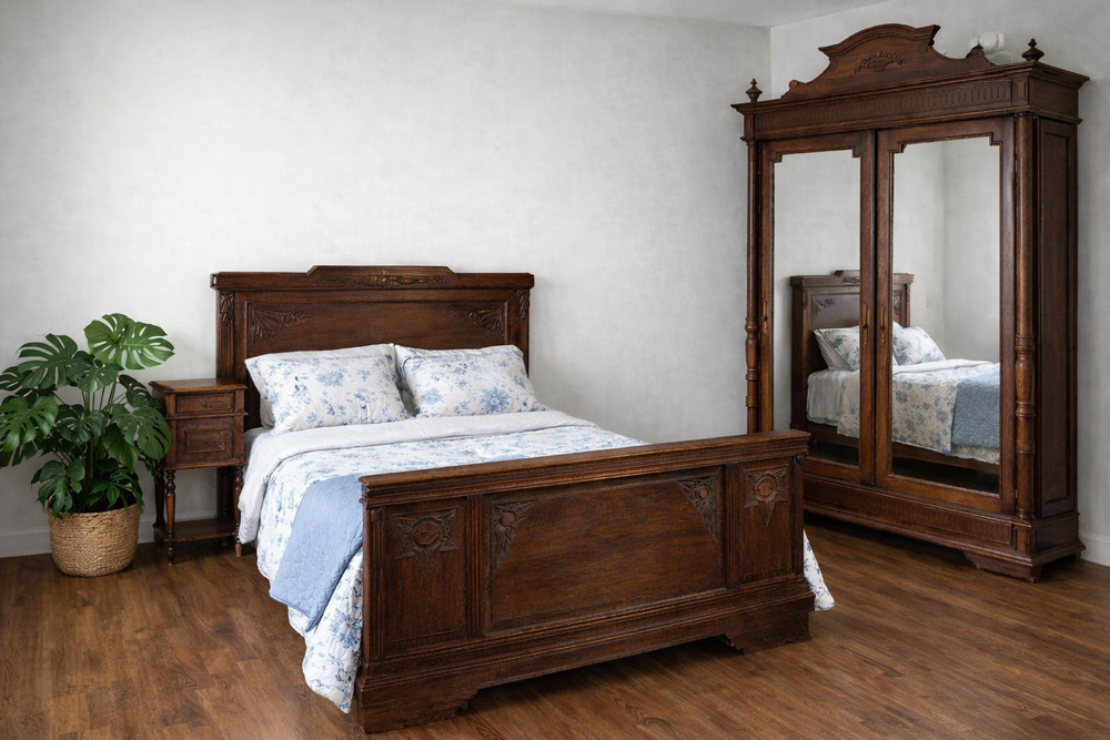 Chambre ancienne en bois massif � r�nover ? style d�but XX? 100 Firbeix (24)