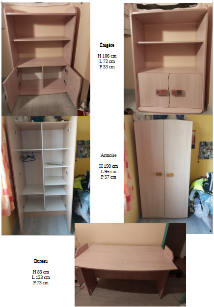 Chambre b�b� transformable 200 Flavignac (87)